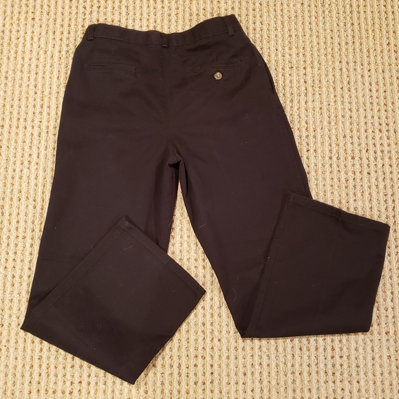 CHAPS BOYS BLACK CHINO PANTS - SIZE 18R - Picture 2 of 4